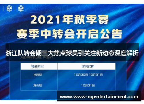 浙江队转会期三大焦点球员引关注新动态深度解析
